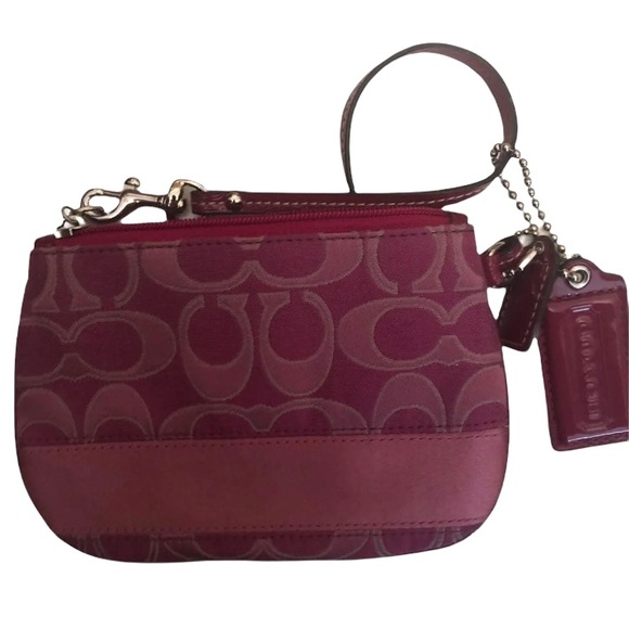 Coach Handbags - Hot pink coach wristlet